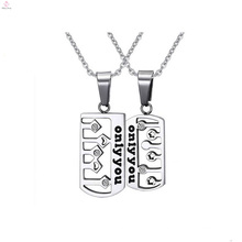 latest chunky wholesale silver men dog tag pendant jewelry